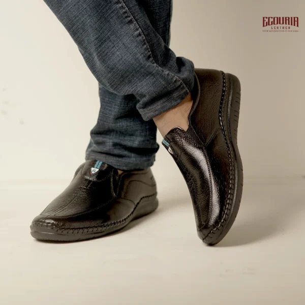 Trendy designed genuine leather casual shoes-EKB