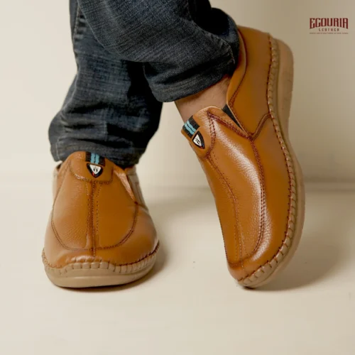 Leather sacchi/casual shoes for men-EKM
