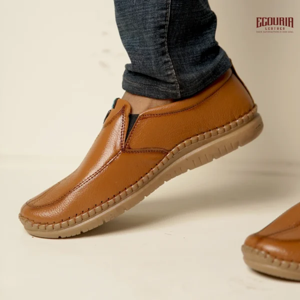 Leather sacchi/casual shoes for men-EKM - Image 4