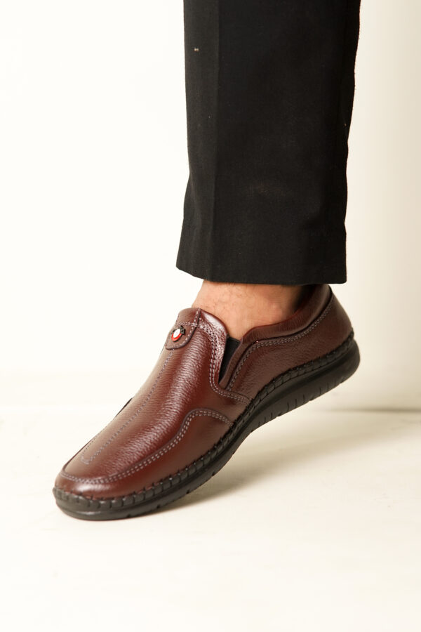 Genuine Leather hand crafted casual shoes-Mkc - Image 4